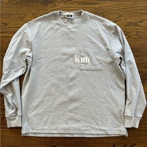 Kith Quinn long sleeve tee Light Indigo